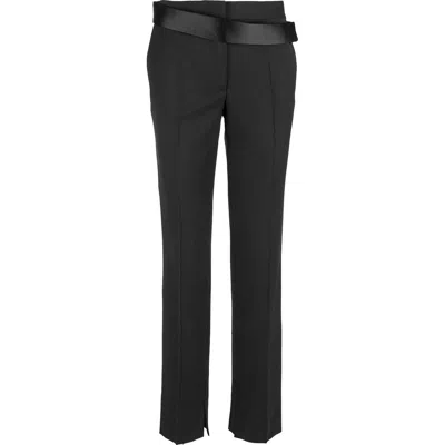 Stella Mccartney Twill Tailored Dinner Trousers In Black