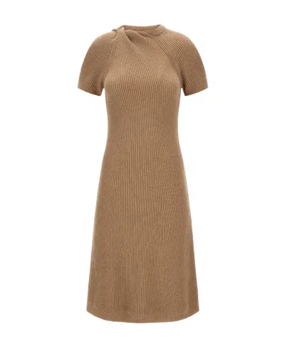 STELLA MCCARTNEY STELLA MCCARTNEY TWIST-DETAILED KNITTED DRESS