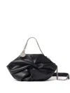 Stella Mccartney Twist-detailing Faux-leather Bag In Black