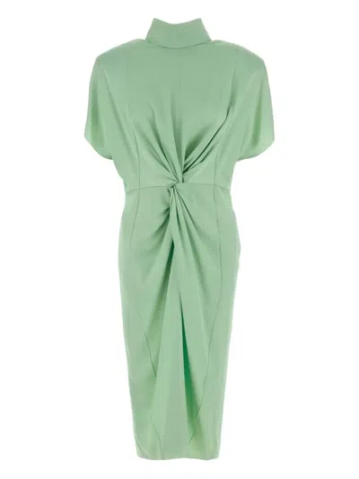 STELLA MCCARTNEY TWIST-EFFECT MIDI DRESS