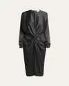 Stella Mccartney Twist-front Satin Dress