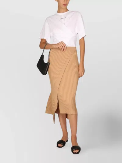 Stella Mccartney Twisted Ribbed Wrap T-shirt