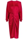 Stella Mccartney Twisted Satin Midi Dress