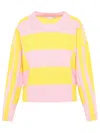 STELLA MCCARTNEY STELLA MCCARTNEY TWO-TONE CASHMERE BLEND SWEATER