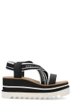 Stella Mccartney Stella Mc Cartney Sneak Elyse Striped Platform Sandals