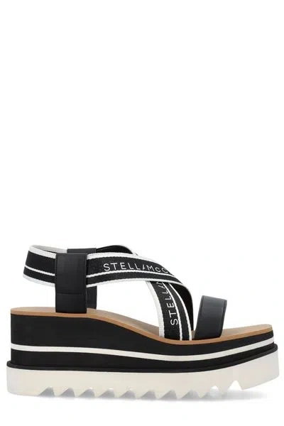 STELLA MCCARTNEY STELLA MCCARTNEY TWO-TONE FABRIC SNEAK ELYSE SANDALS