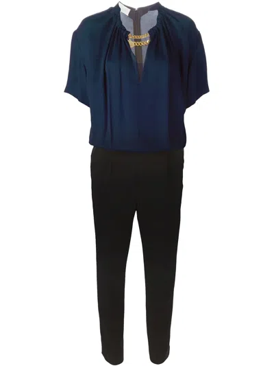 Stella Mccartney Two Tone Jumpsuit In Blue