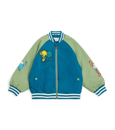 STELLA MCCARTNEY TWO-TONE VARSITY JACKET