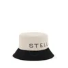 Stella Mccartney Two-toned Cotton Bucket Hat In Beige