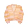 Stella Mccartney Striped Cardigan In Pink