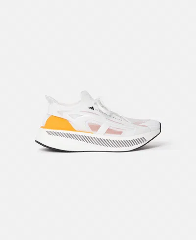 Stella Mccartney Ultraboost Running Sneakers In White/semi-solar Slime/yellow