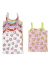 Stella Mccartney Printed Tank Tops (pack Of Seven) In Multi