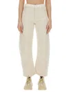 Stella Mccartney Utility Jeans With Banana Leg In White