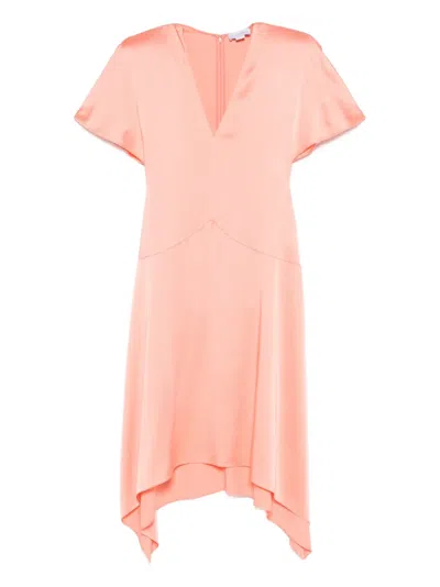 STELLA MCCARTNEY V-NECK ASYMMETRIC MIDI DRESS
