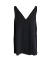 Stella Mccartney V-neck Blouse In Black Viscose In Black