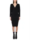 Stella Mccartney V-neck Knitted Midi Dress