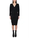 Stella Mccartney V-neck Knitted Midi Dress