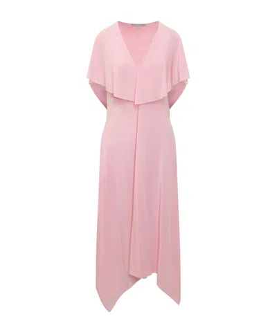 Stella Mccartney V-neck Dress In Pink