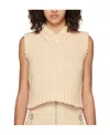 Stella Mccartney Pink Homespun Vest In Nude