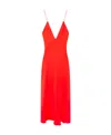 Stella Mccartney Stella Mc Cartney Maxi V Neck Dress In Red