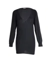 Stella Mccartney V-neck Sweater In Black Cashmere Silk In Black