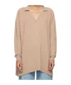 Stella Mccartney Beige V-neck Sweater In Nude