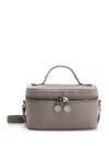 Stella Mccartney Falabella Small Faux Leather Shoulder Bag In Grey