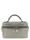Stella Mccartney Metallic Top Handle Chain Strap Clutch Bag