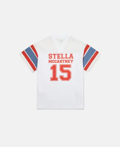 Stella Mccartney Printed Cotton Jersey T-shirt In White