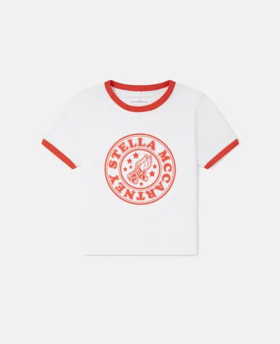 Stella Mccartney Varsity Logo Graphic T-shirt In White