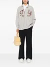 Stella Mccartney Varsity Polo Sweatshirt In Grey