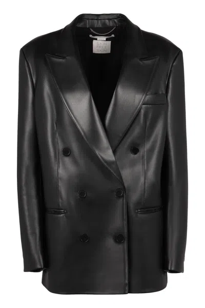Stella Mccartney Vegan Leather Blazer In Black
