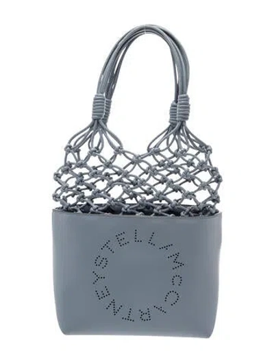Pre-owned Stella Mccartney Vegan Leather Bucket Bag In Blue