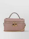 Stella Mccartney Vegan Leather Chain Strap Cosmetic Case In Pink