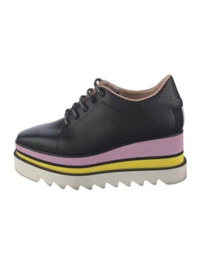 Pre-owned Stella Mccartney Vegan Leather Chunky Sneakers In Blue