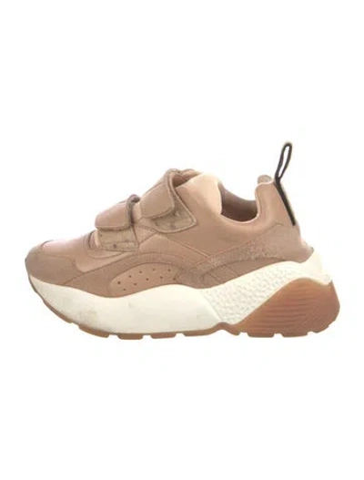 Pre-owned Stella Mccartney Vegan Leather Chunky Sneakers In Neutral