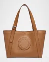 Stella Mccartney Vegan Leather Logo Tote Bag In Brown