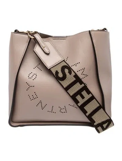 Pre-owned Stella Mccartney Vegan Leather Messenger Bag In Brown