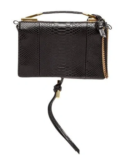 Pre-owned Stella Mccartney Vegan Leather Minaudière In Black