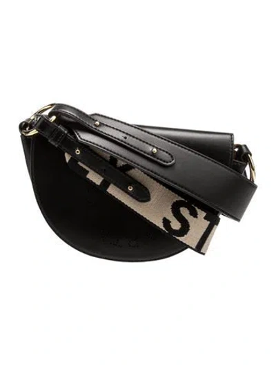 Pre-owned Stella Mccartney Vegan Leather Shoulder Bag In Black