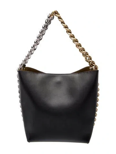 Pre-owned Stella Mccartney Vegan Leather Shoulder Bag In Black