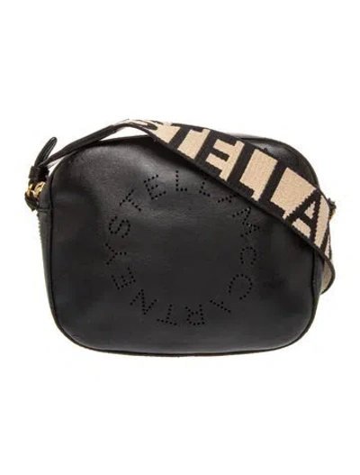 Pre-owned Stella Mccartney Vegan Leather Shoulder Bag In Black