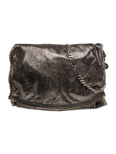 Pre-owned Stella Mccartney Vegan Leather Shoulder Bag In Black