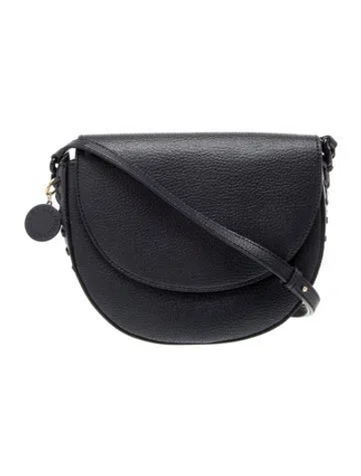 Pre-owned Stella Mccartney Vegan Leather Shoulder Bag In Blue