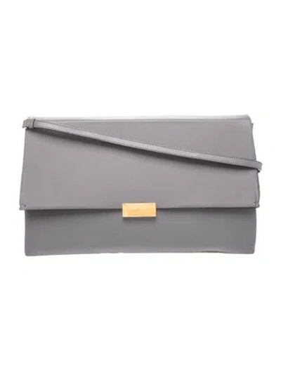 Pre-owned Stella Mccartney Vegan Leather Shoulder Bag In Gray