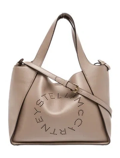 Pre-owned Stella Mccartney Vegan Leather Shoulder Bag In Neutral