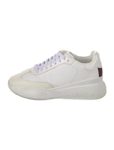 Pre-owned Stella Mccartney Vegan Leather Sneakers In White