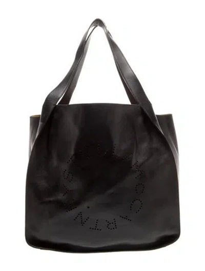 Pre-owned Stella Mccartney Vegan Leather Tote In Black
