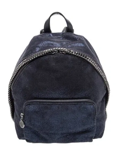 Pre-owned Stella Mccartney Vegan Suede Backpack In Blue