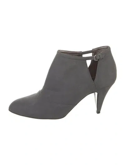 Pre-owned Stella Mccartney Vegan Suede Boots In Grey